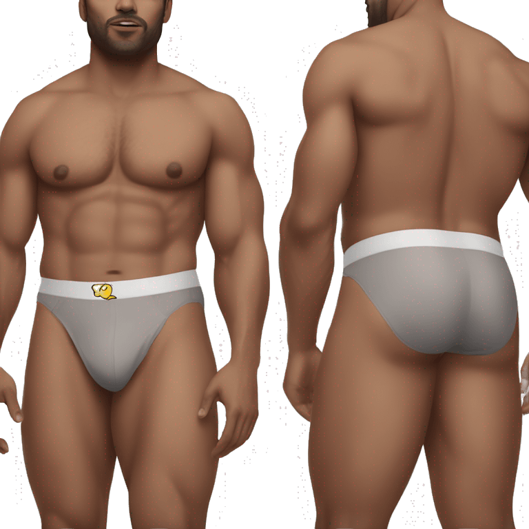 man in jockstrap sfw emoji