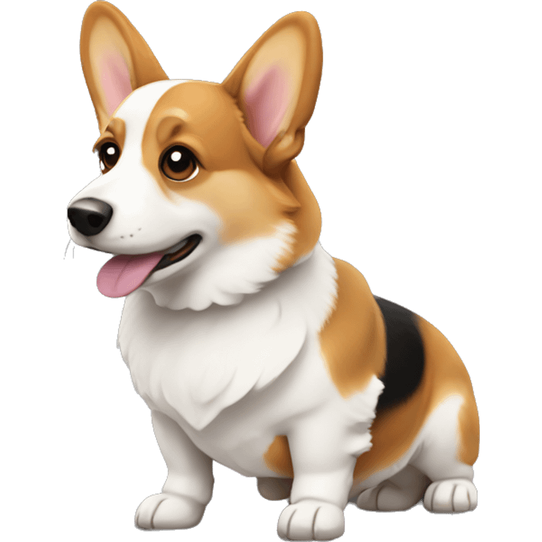 Tri colored Corgi emoji