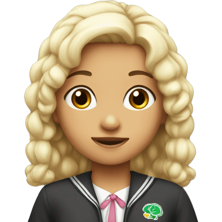 Cute school girl  emoji