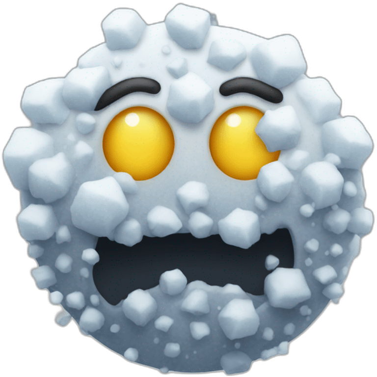 Toxic snow emoji