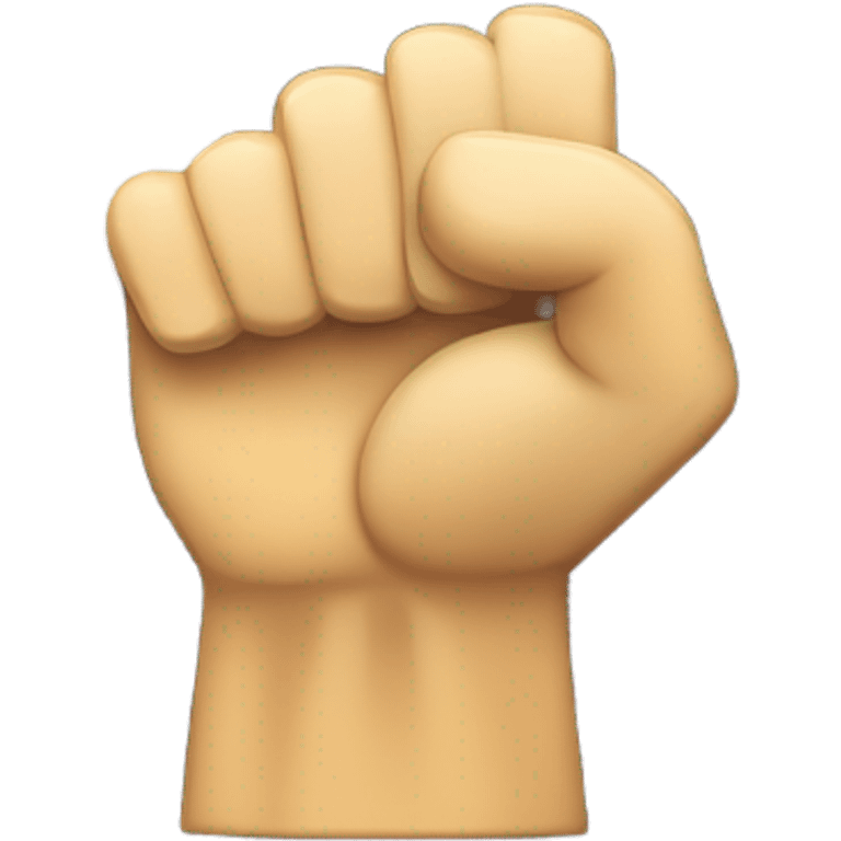 An icon of a raised fist or a warning triangle to represent crimes involving physical harm emoji