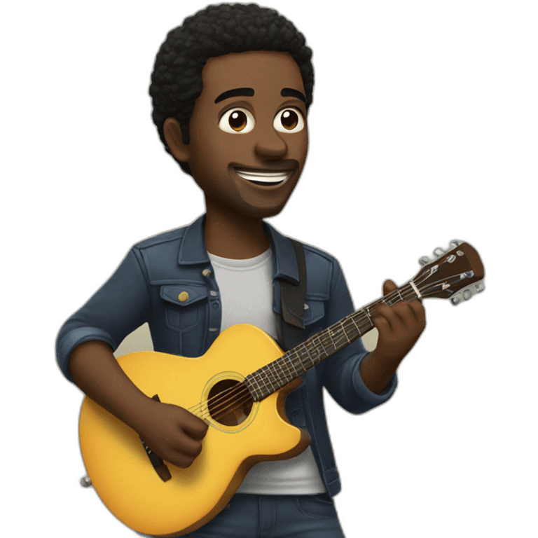 Ray Obiedo playing guitar emoji