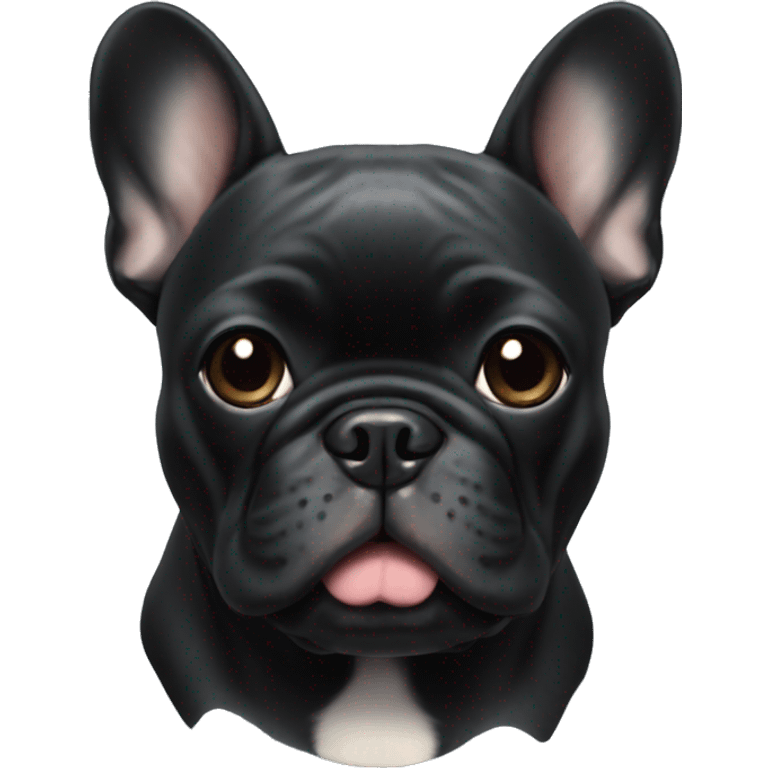 black french bulldog  emoji