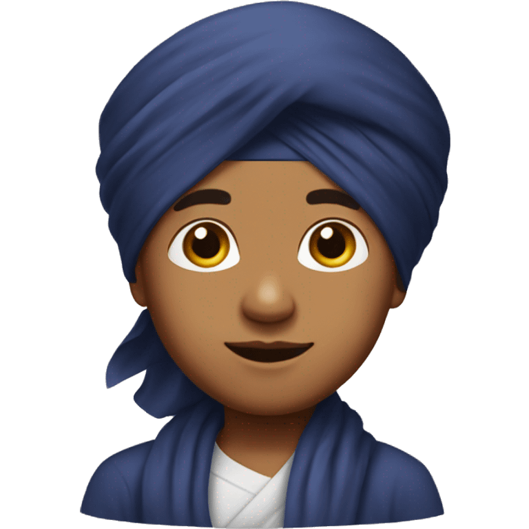 sikh boy with turban emoji