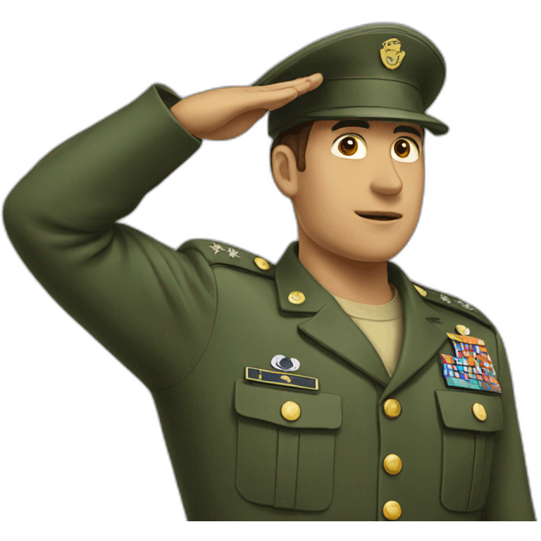 Military salute emoji