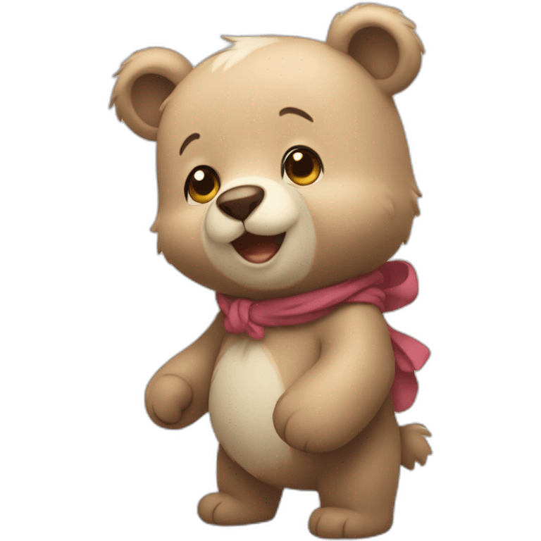 pibu bear loving cute emoji