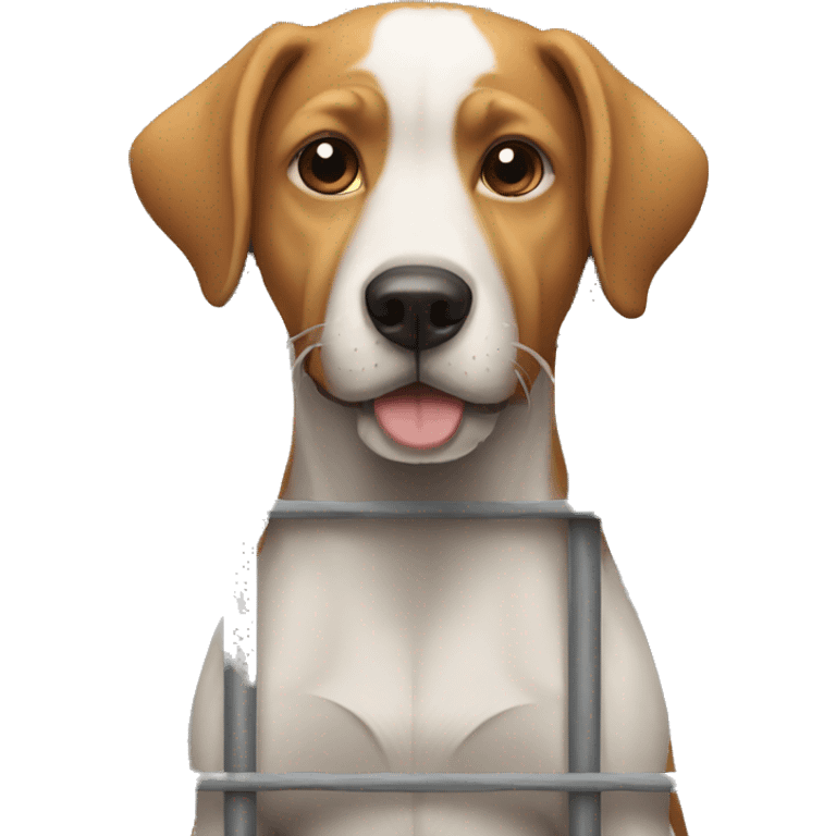 dog in jail emoji