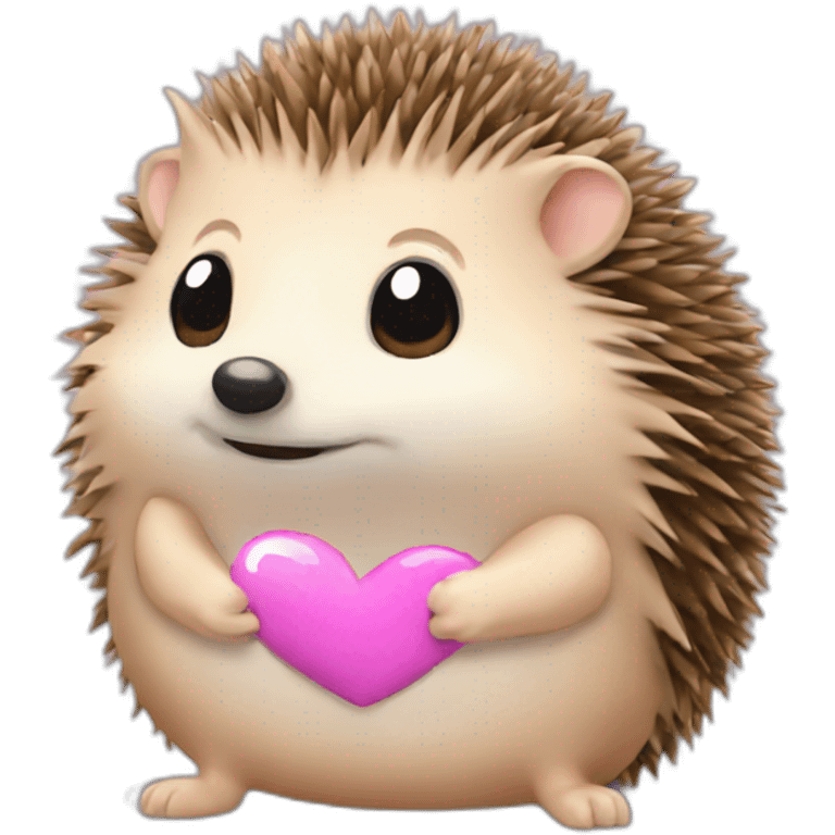 Hedgehog saying trans rights emoji