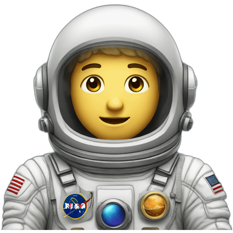 astronaute fêtard emoji