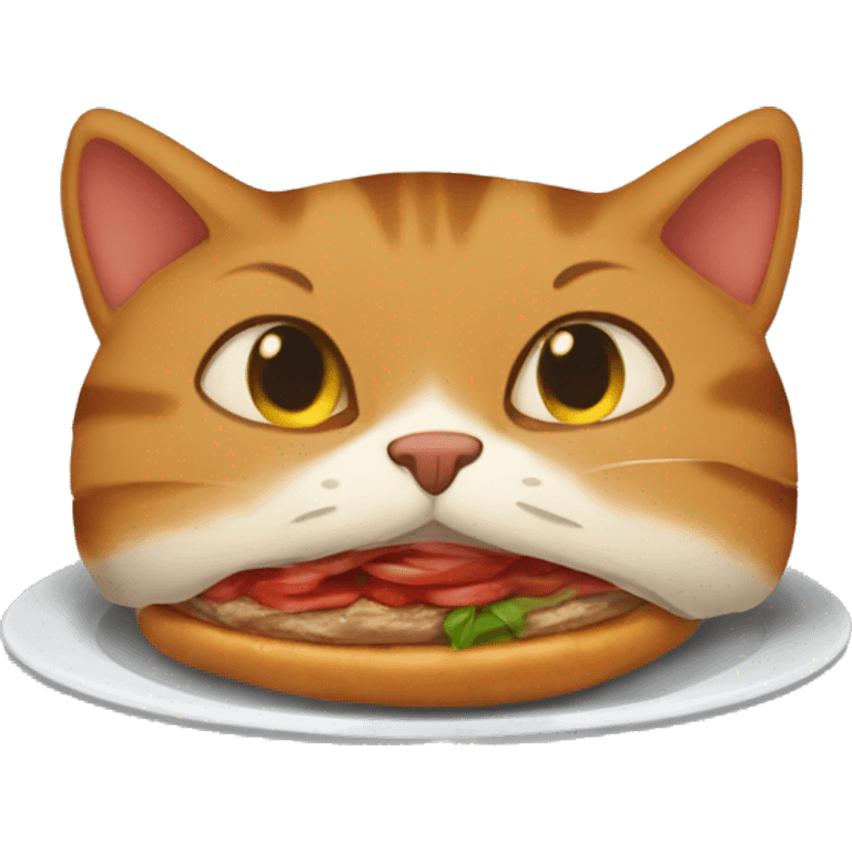 kebap yiyen kedi emoji