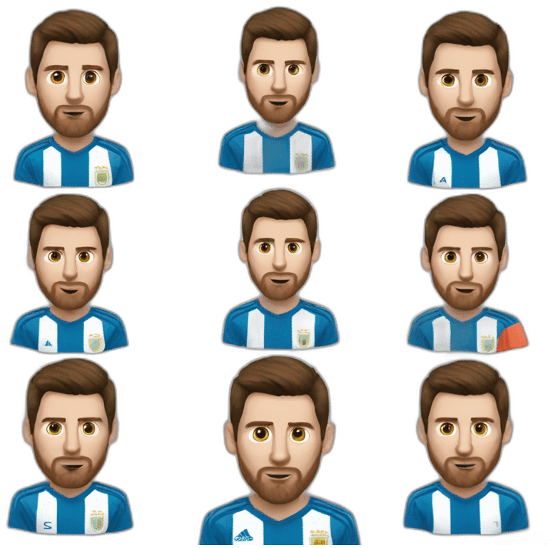 Lionel Messi world cup emoji