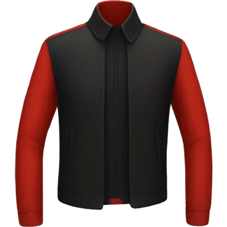 Red shirt with a black jacket around it emoji