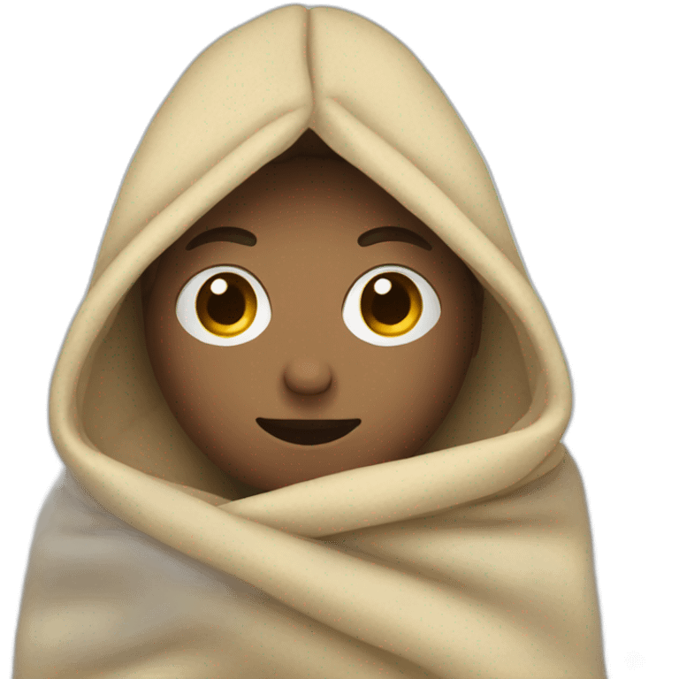 Person in a blanket emoji