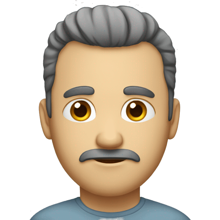 a developer men who are suffering hair loss emoji