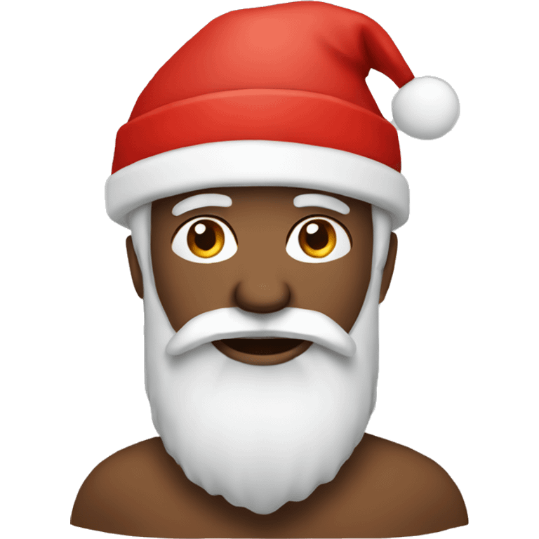 Bearded Guy with christmas hat emoji