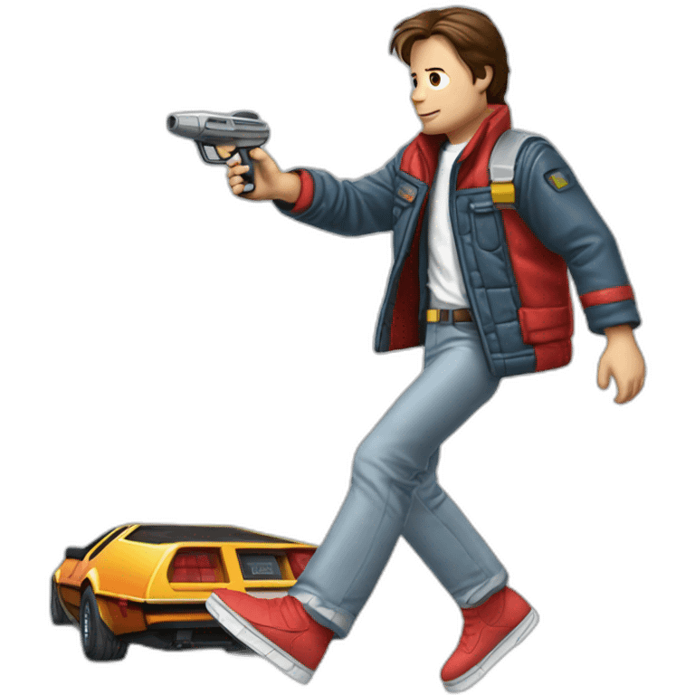 Marty McFly dans retour vers le futur emoji