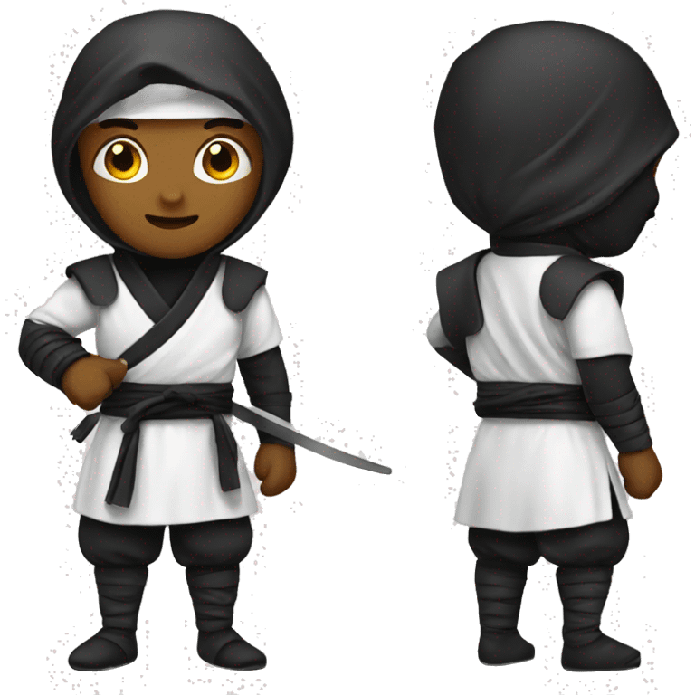 Ninja with white dress emoji