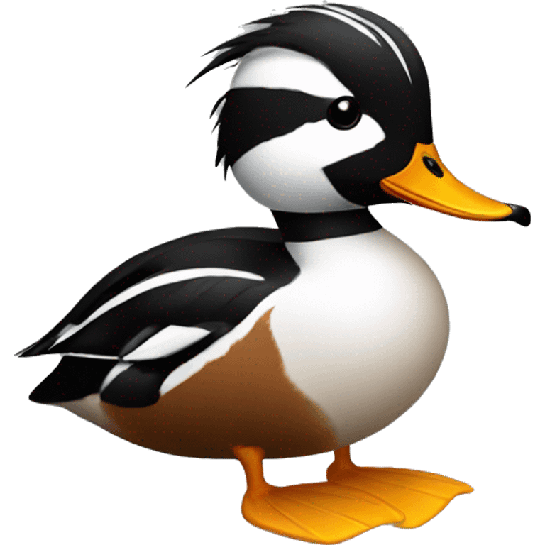 Hooded merganser duck emoji