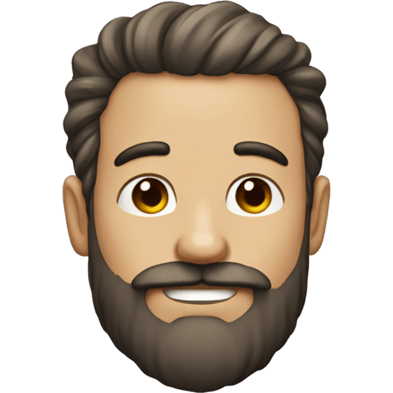 homen de barba cobelos claros emoji