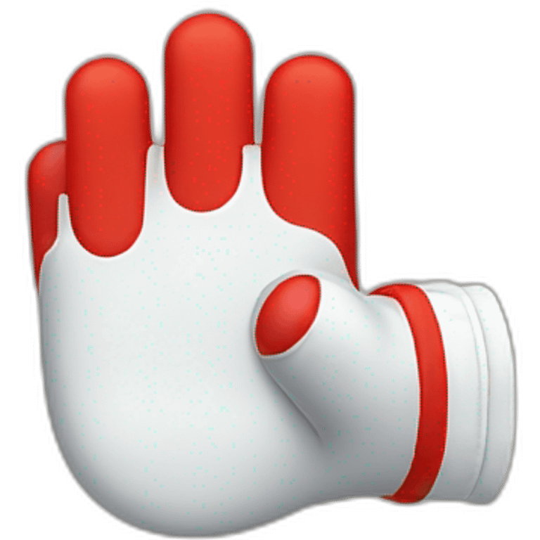 super mario glove single finger pointing emoji