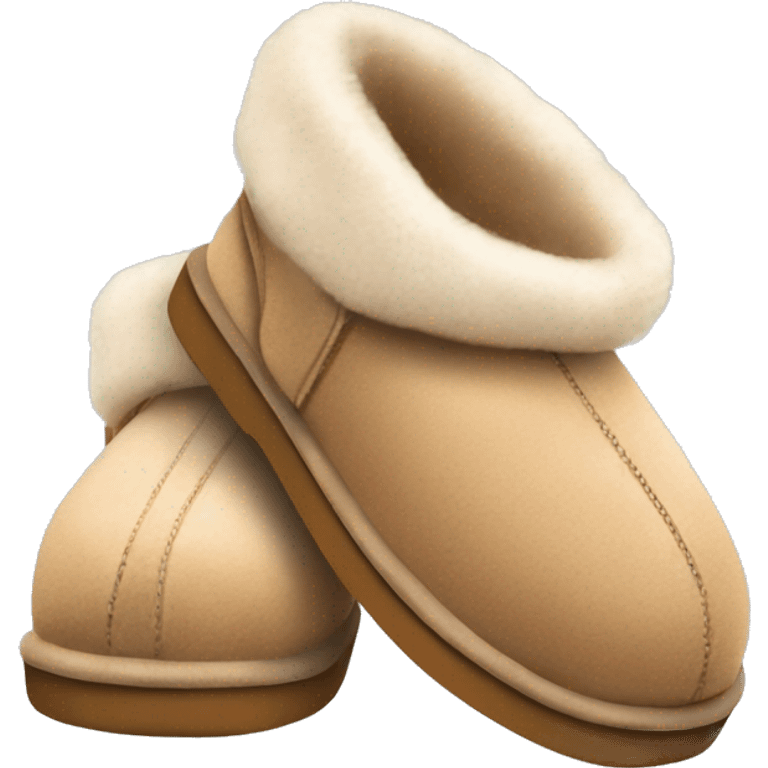 Ugg slippers light brown cute emoji