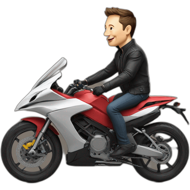 elon musk engaged riding a cat in private emoji