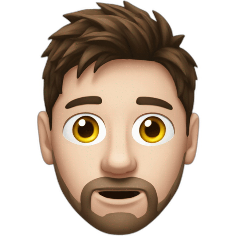 Messi guiñando un ojo emoji