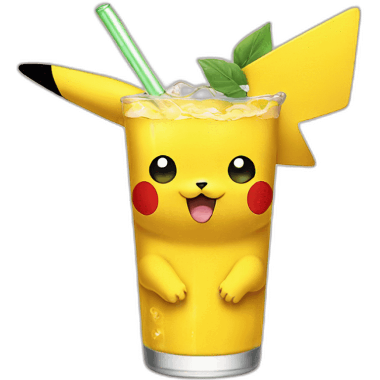 Pikachu drink emoji