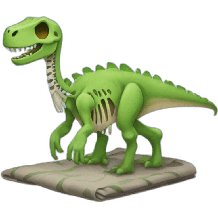 blanket-skeleton-dinosaur emoji