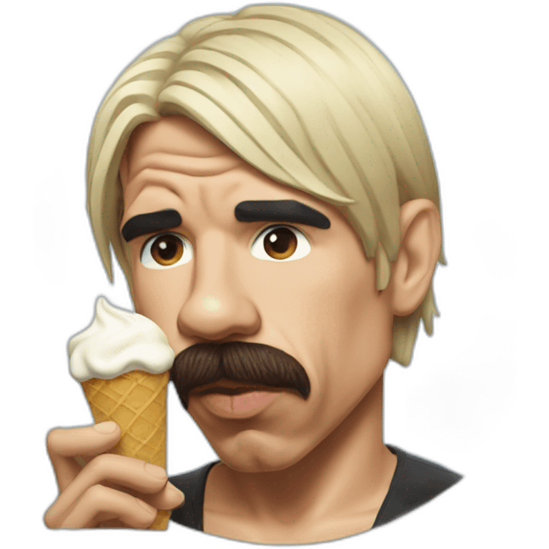 Anthony Kiedis eating ice cream emoji