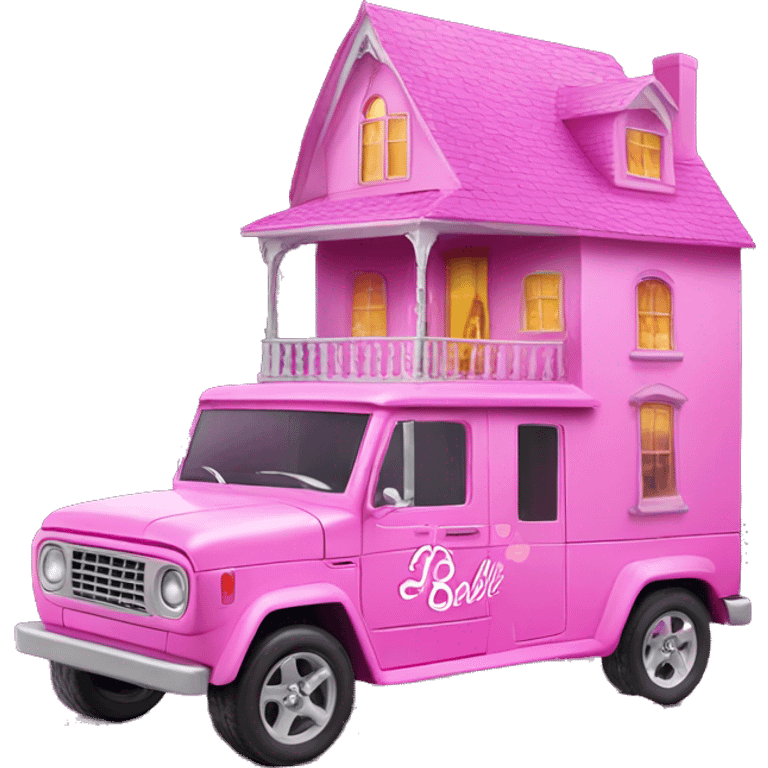 Barbie’s haunted dream house and food jeep emoji