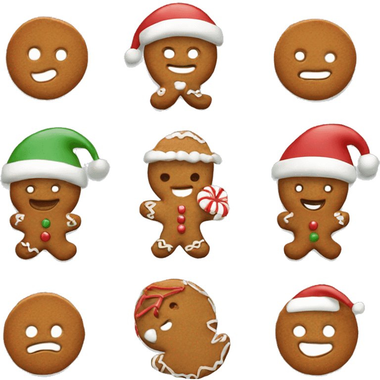 gingerbread christmas emoji