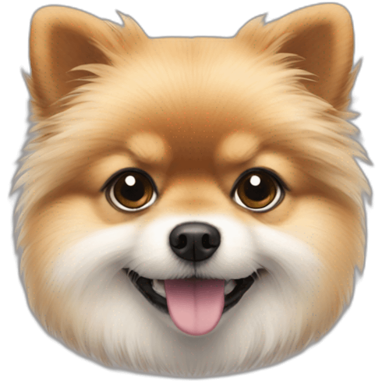 cute-hairy-dwarf-pomeranian emoji