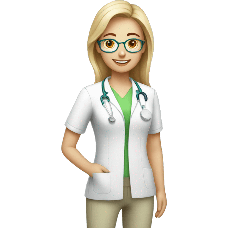  Female physiotherapist assistant  emoji