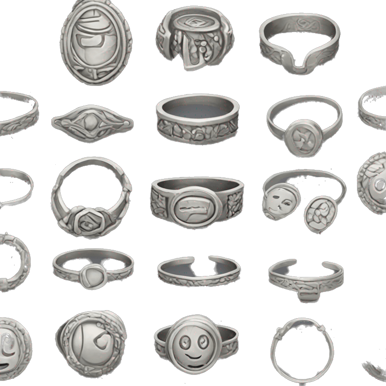 ancient silver jewelry emoji