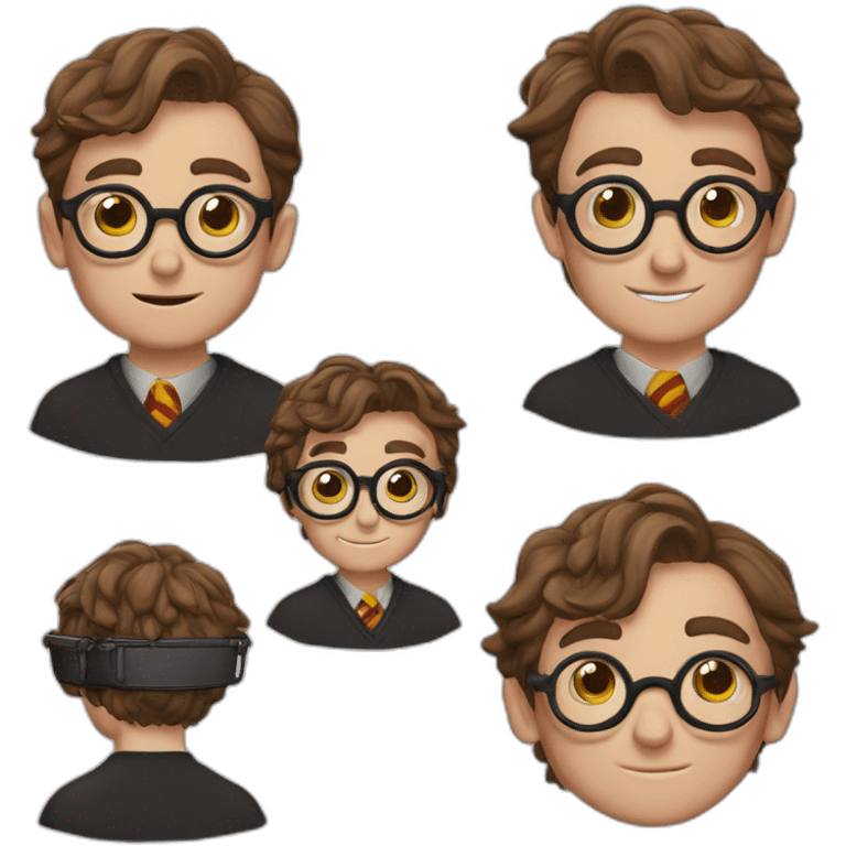 Créature avec les lunettes d'Harry Potter emoji