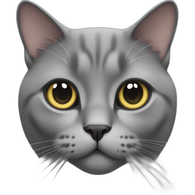 grey british cat emoji