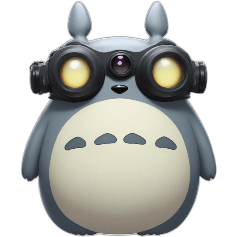 Totoro with oculus quest white emoji