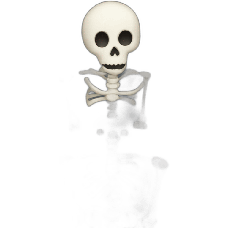 Black skeleton emoji