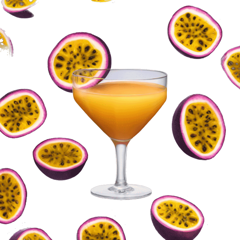 Cocktail passionfruit emoji