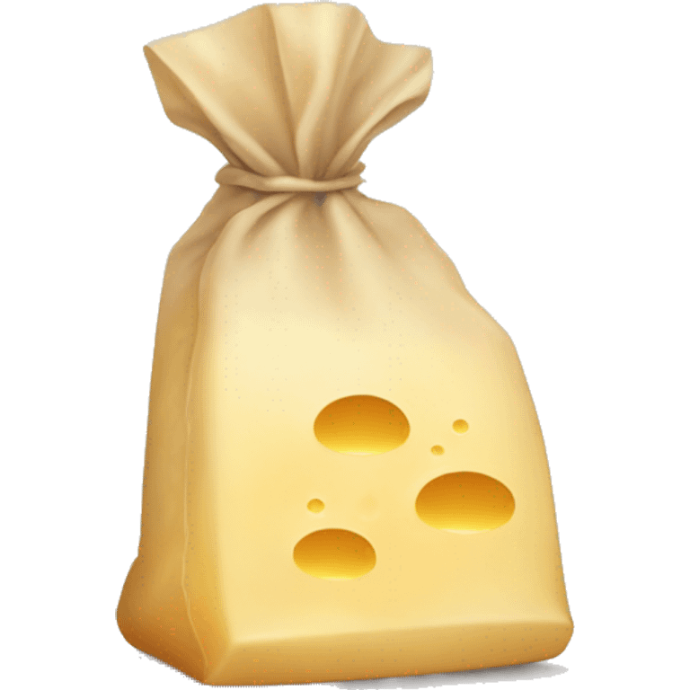 Parmesan cheese in a bag emoji