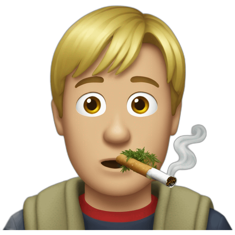 Kevin McCallister smoking herbs emoji