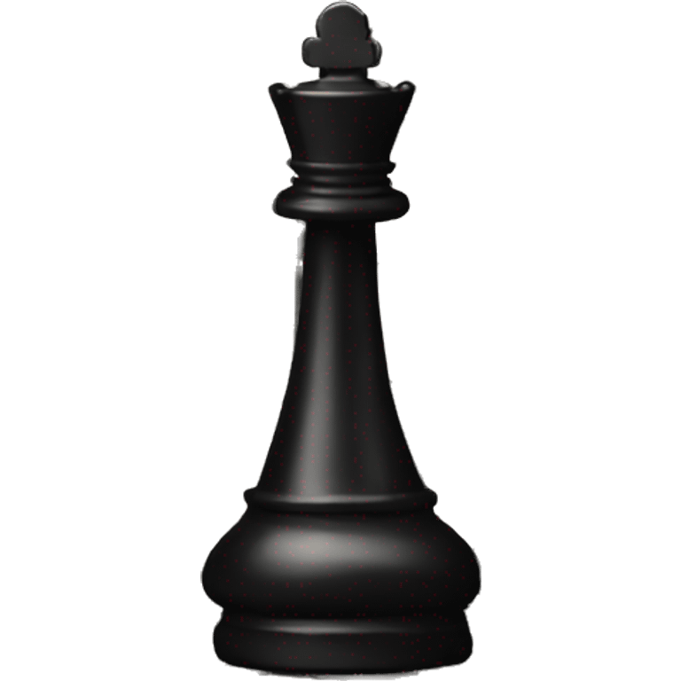 Luxury black chess emoji