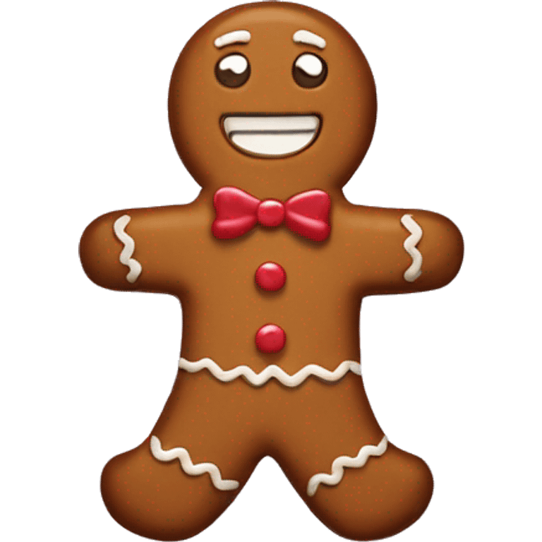 Gingerbread man emoji