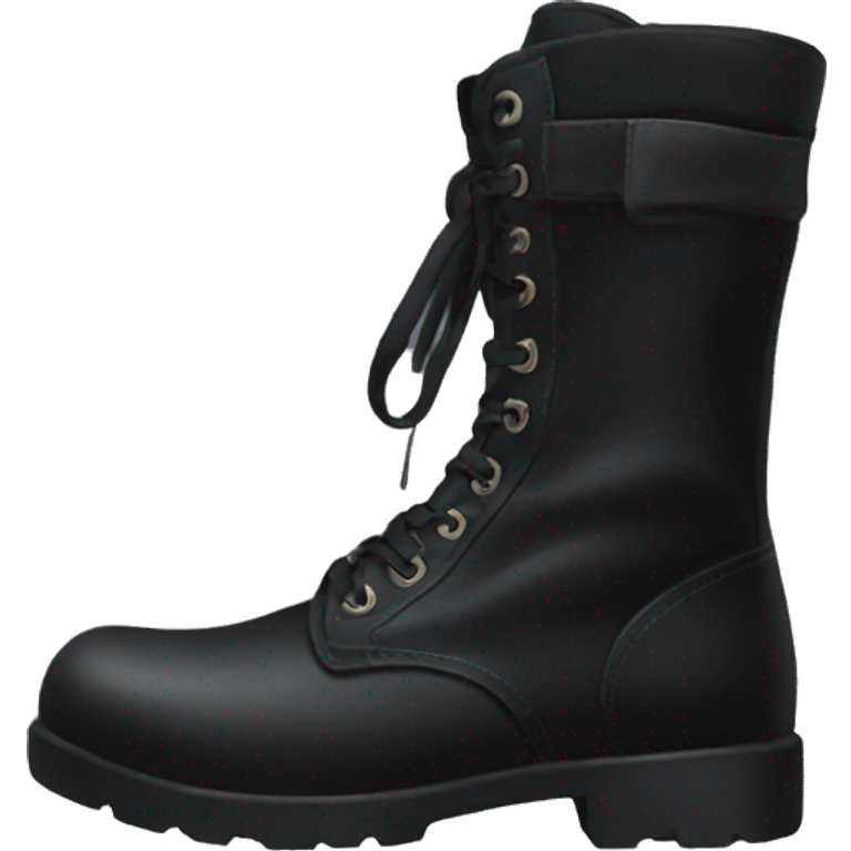 Black combat boots emoji