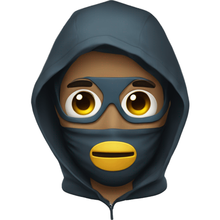 A Hacker boi wear mask  emoji