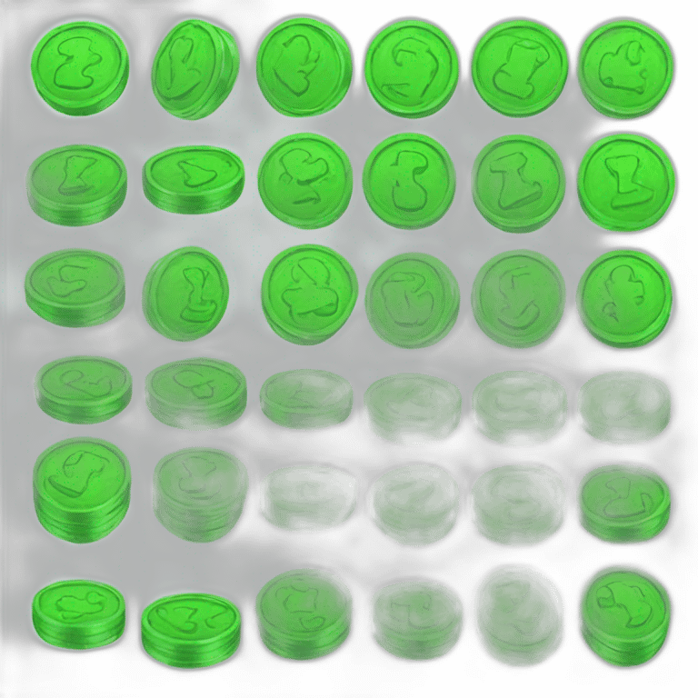 Green coins emoji