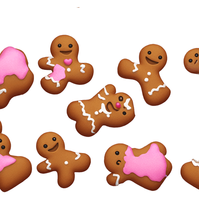 pink gingerbread emoji