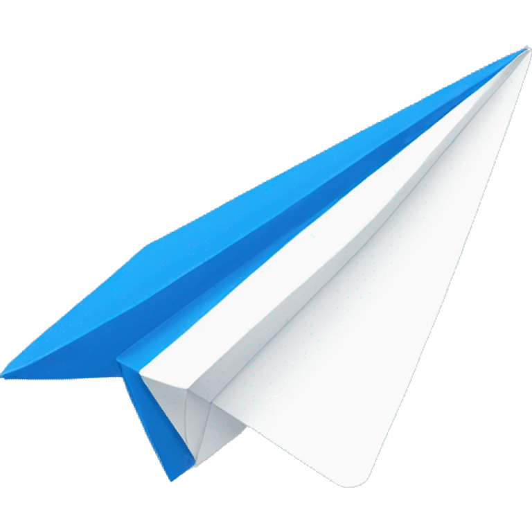 Blue paper plane  emoji