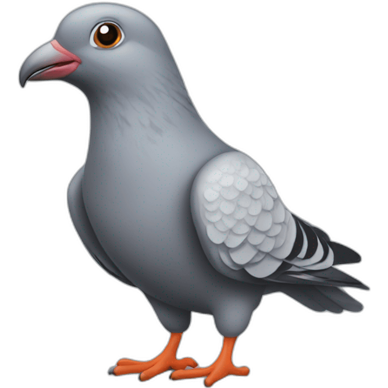 pigeon Working Labtop emoji